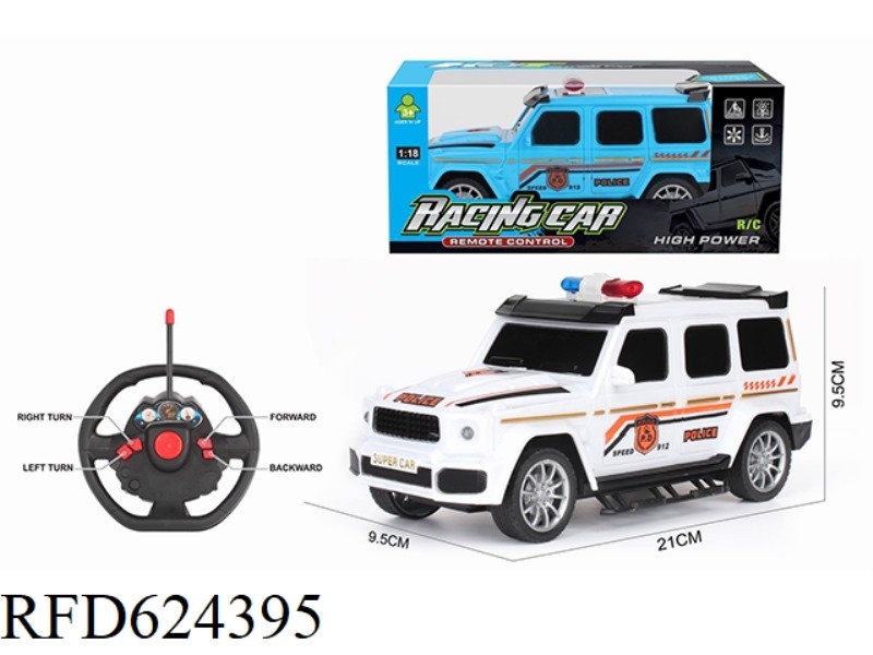 1:18 FOUR-WAY REMOTE CONTROL POLICE CAR MERCEDES-BENZ IS NOT ELECTRIFIED