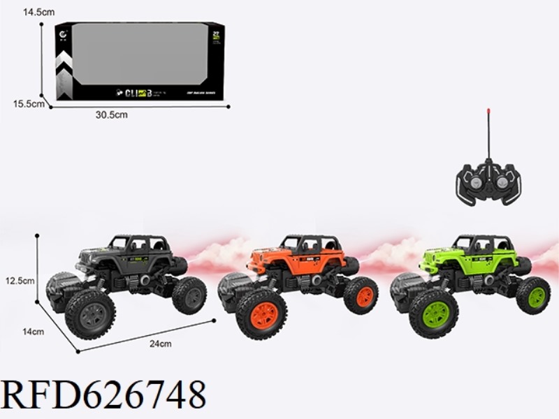 1: 1627MHZ REMOTE CONTROL 6 -WAY WRANGLER CAR CLIMBING (NOT CHARGING)