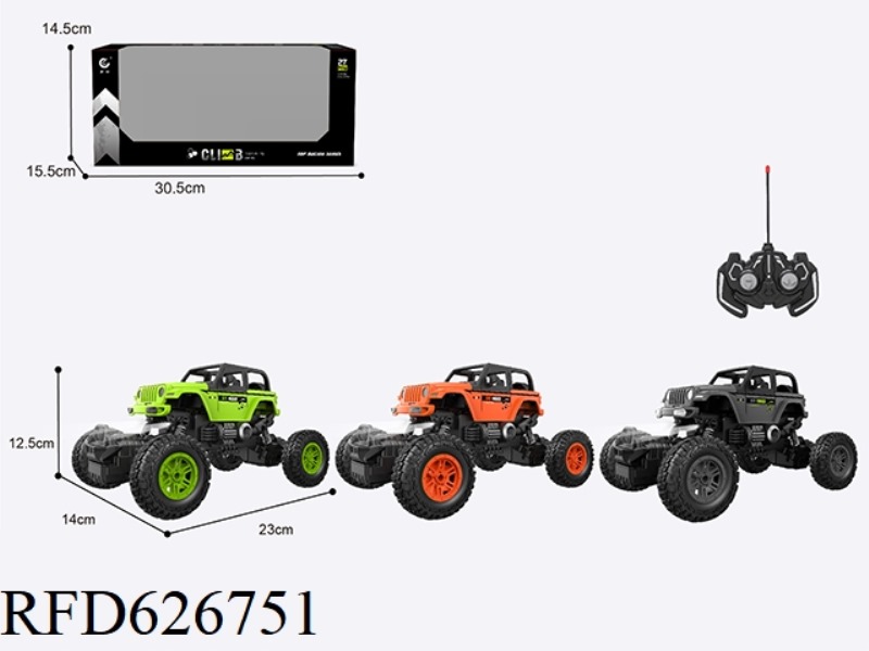 1: 1627MHZ REMOTE CONTROL 5 WRANGLER RACING CAR CLIMBING (NOT CHARGING)