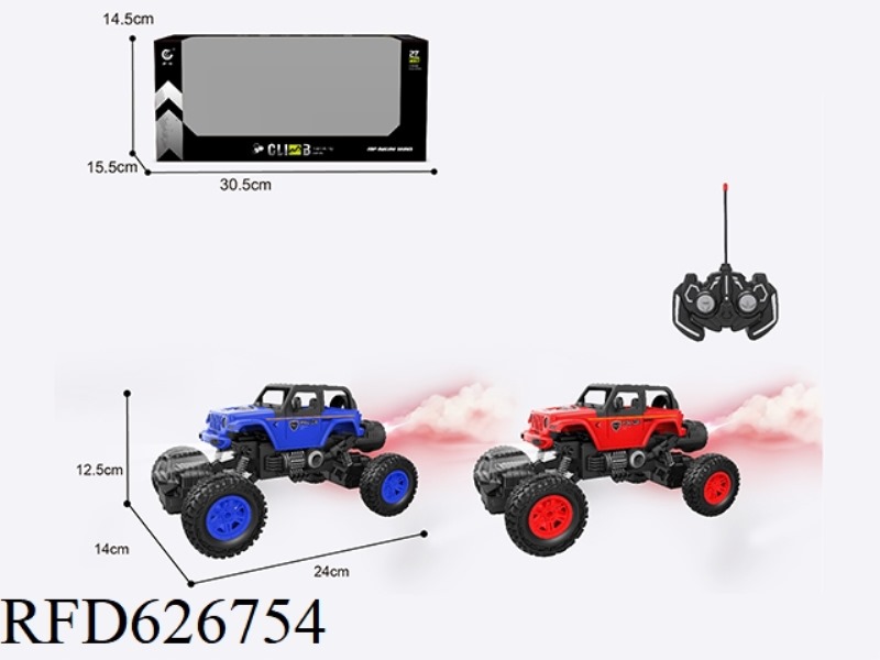 1: 1627MHZ REMOTE CONTROL 6 WRANGLER POLICE POLICE CRANE (NOT CHARGING ELECTRICITY)