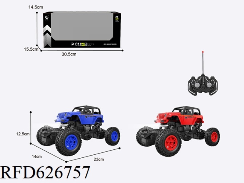 1: 1627MHZ REMOTE CONTROL 5 WRANGLER POLICE CAR CLIMBING (NOT CHARTERED)