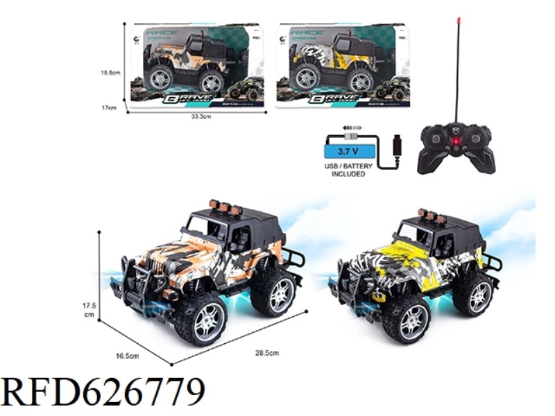 1: 1427MHZ REMOTE CONTROL 6 -WAY JEEP WRANGLER ALLOT OFFSPRING MOTOR GRAFFITI RACING (POWER ELECTRIC