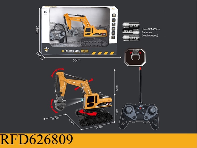 1: 2227MHZ6 PASS REMOTE CONTROL TRACKING EXCAVATOR GRAB THE ENGINEERING VEHICLE (NON -CHARGED)