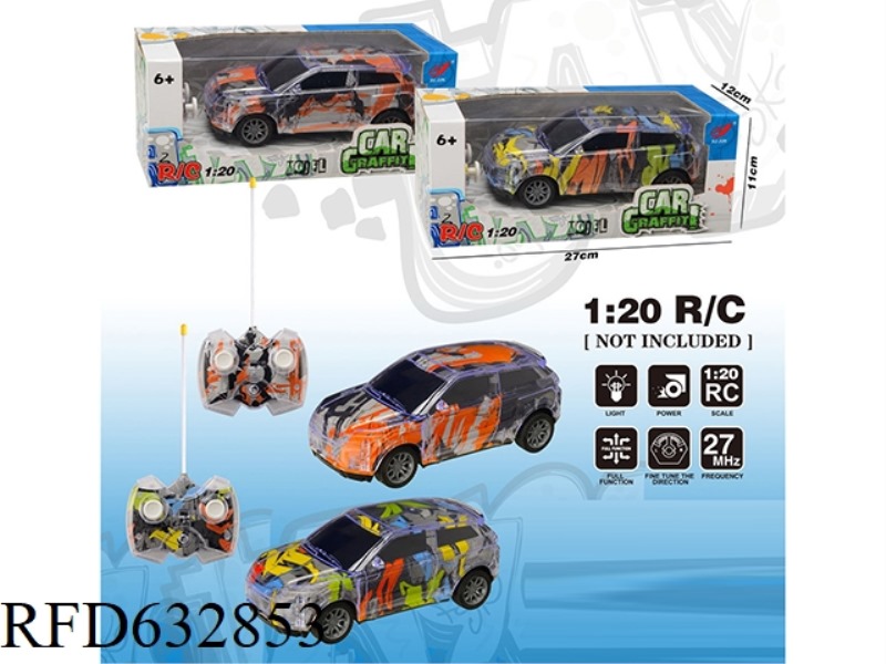 1: 20 GRAFFITI LAND ROVER COLORFUL REMOTE CONTROL CAR