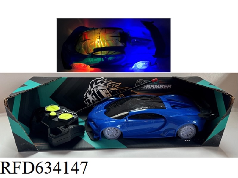 4 PASS 1:16 BUGATTI SPORTS CAR PADDLE WHEEL 3D LIGHTING