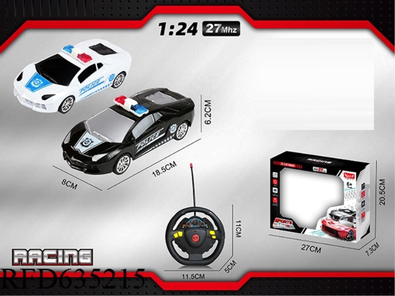 1: 24 LAMBORGHINI POLICE CAR (WITH FOUR LIGHTS)
