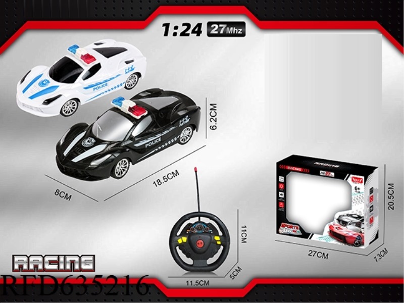 1: 24 FERRARI POLICE CAR (WITH FOUR LIGHTS)