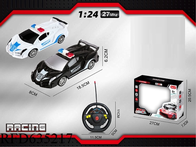 1: 24 LAMBORGHINI POISON POLICE CAR (WITH FOUR LIGHTS)