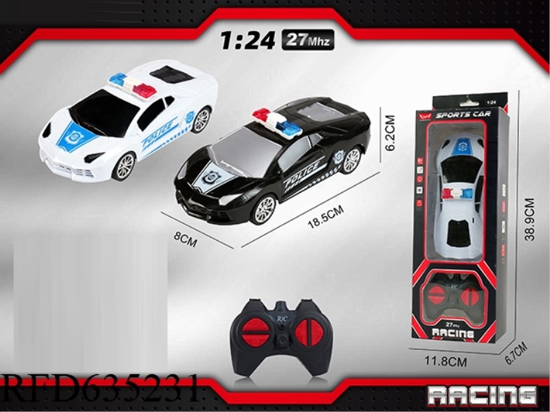 1: 24 LAMBORGHINI POLICE CAR (WITH FOUR LIGHTS)