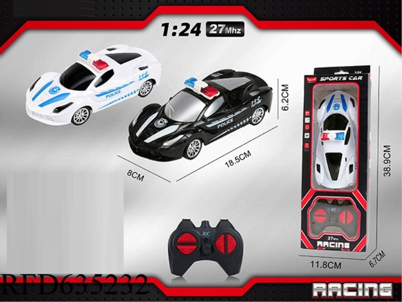 1: 24 FERRARI POLICE CAR (WITH FOUR LIGHTS)