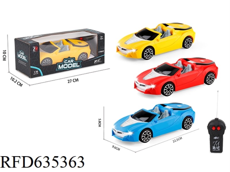 1:18 2-WAY CONVERTIBLE BMW SIMULATION REMOTE CONTROL CAR WITH HEADLIGHTS