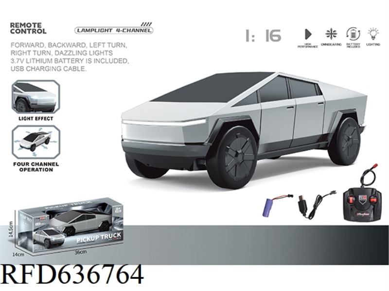 1:14 FOUR-WAY REMOTE CONTROL TESLA CYBERPICKUP SIMULATION CAR