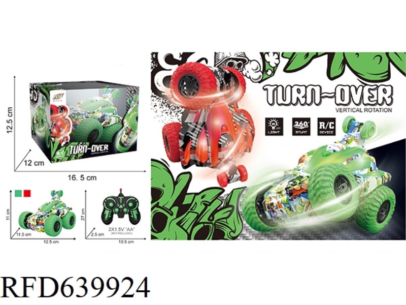 GRAFFITI REMOTE CONTROL COOL STUNT DUMP TRUCK (EXCLUDING ELECTRICITY)