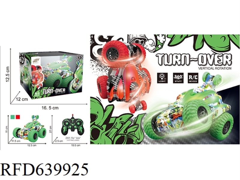 GRAFFITI REMOTE CONTROL COOL STUNT DUMP TRUCK (INCLUDING ELECTRICITY)