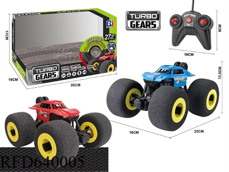 4-WAY REMOTE CONTROL SPONGE WHEEL CLIMBING CAR (27MHZ, EXCLUDING ELECTRICITY)