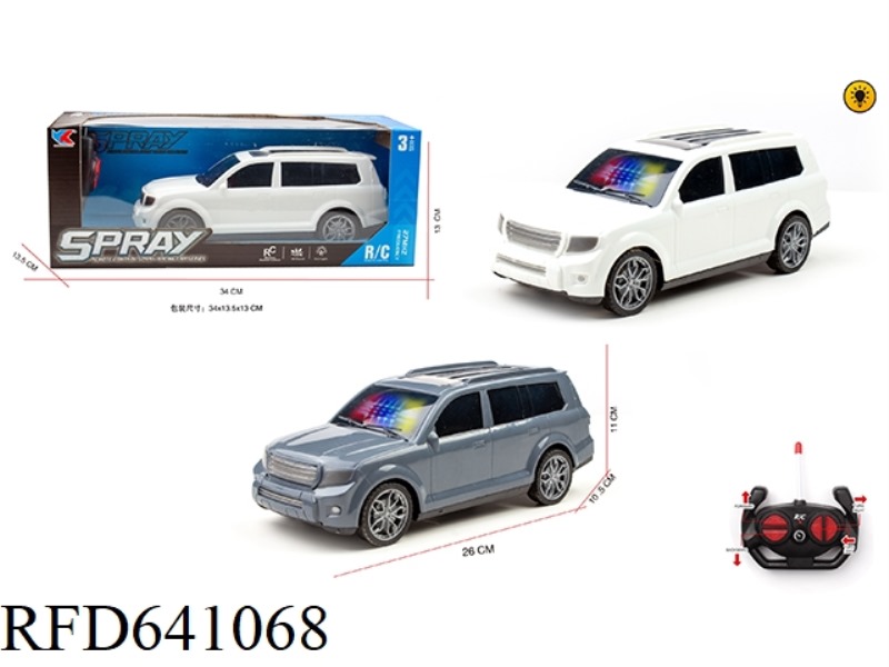 1: 16 TOYOTA OVERBEARING CROSS-COUNTRY FOUR-WAY SIMULATION REMOTE CONTROL CAR WITH 3D LIGHTING DOES
