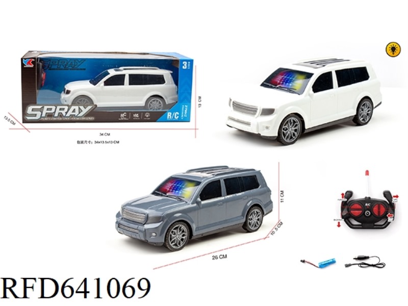 1: 16 TOYOTA OVERBEARING CROSS-COUNTRY FOUR-WAY SIMULATION WITH 3D LIGHTING REMOTE CONTROL CAR PACKA