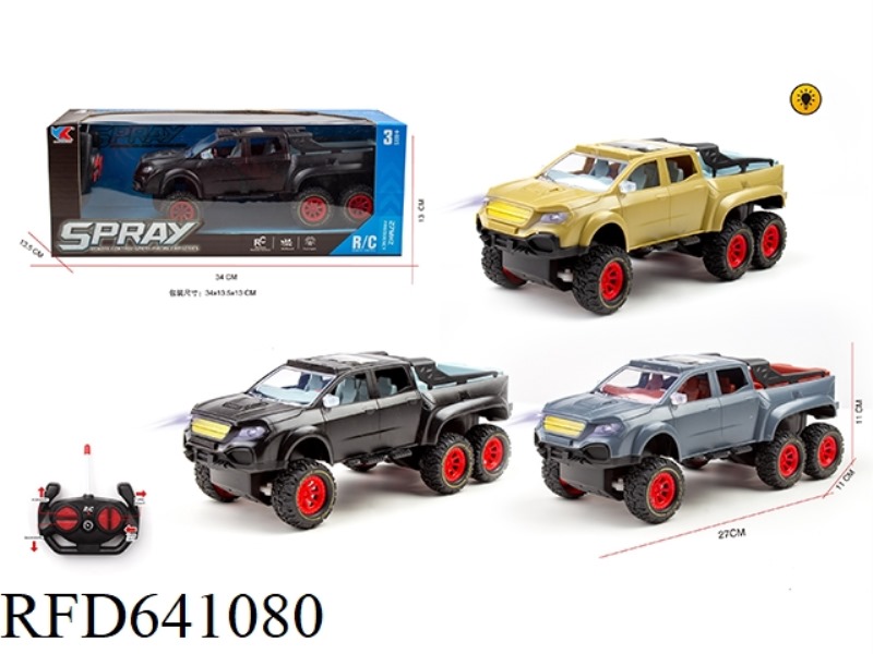1: 16 SIX-WHEEL MERCEDES-BENZ PICKUP TRUCK WITH FOUR-WAY LIGHTING REMOTE CONTROL SIMULATION CAR DOES