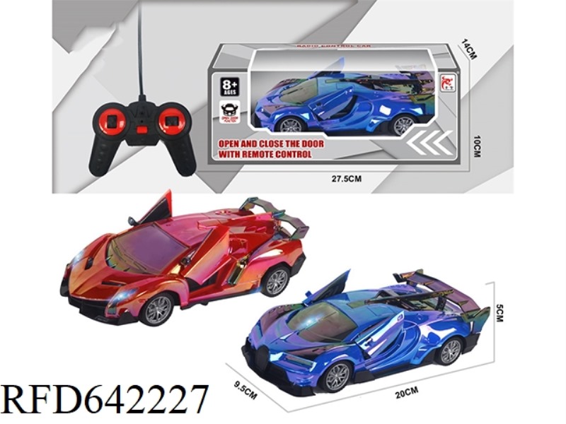 27-FREQUENCY 1: 24 FIVE-WAY REMOTE CONTROL AND ONE-BUTTON DOOR OPENING SIMULATION SPORTS CAR (EXCLUD
