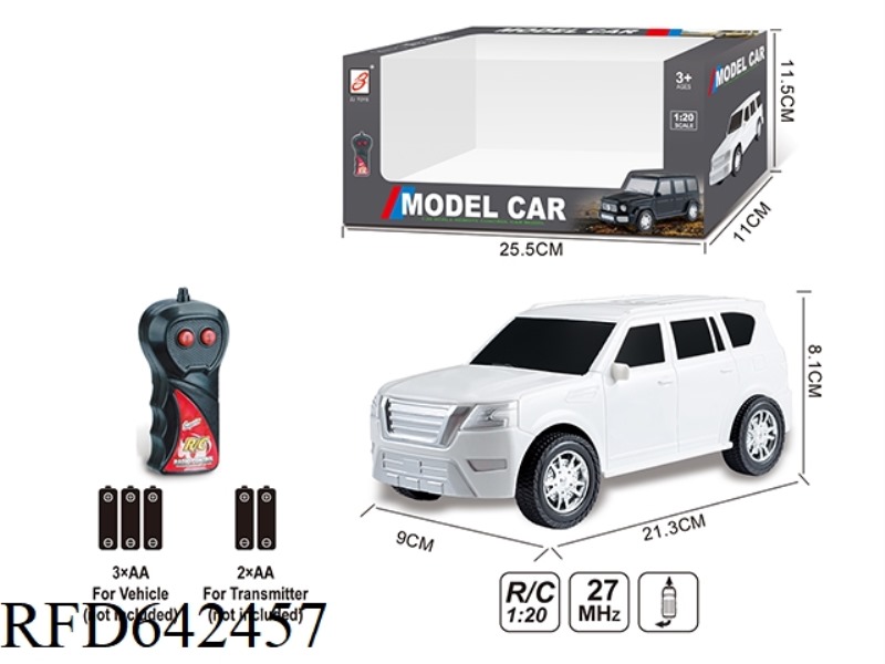 TWO WAY SIMULATION REMOTE CONTROL CAR 1:20(NISSAN) WINDOW BOX