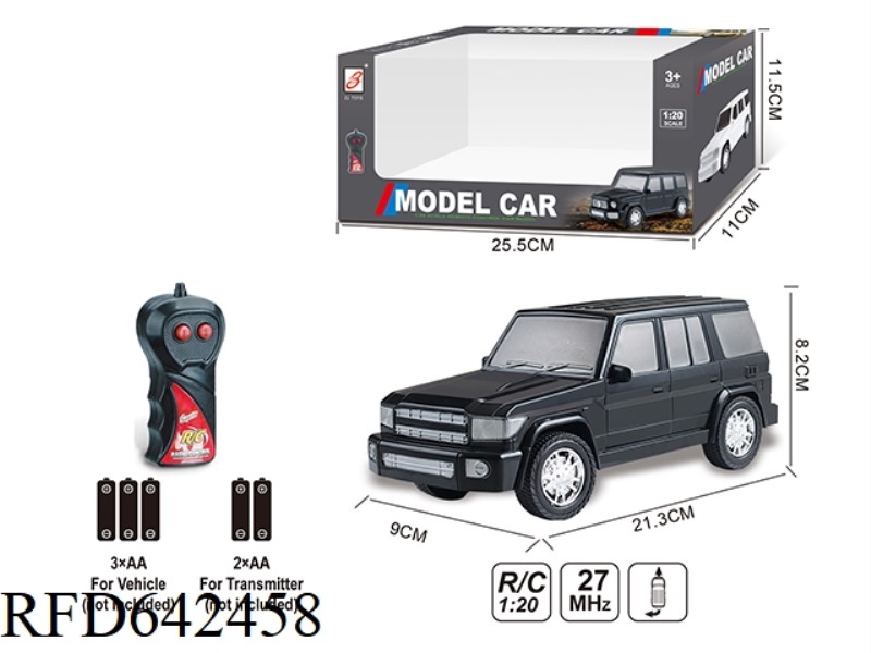 TWO WAY SIMULATION REMOTE CONTROL CAR 1:20 (TOYOTA LC76) WINDOW BOX