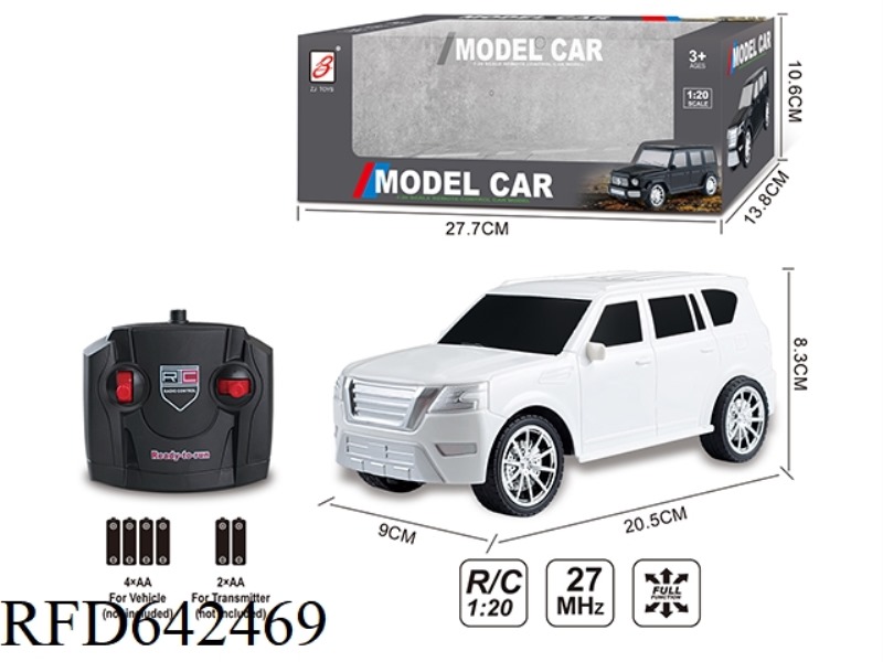 FOUR WAY SIMULATION REMOTE CONTROL CAR 1:20 (NISSAN) WINDOW BOX