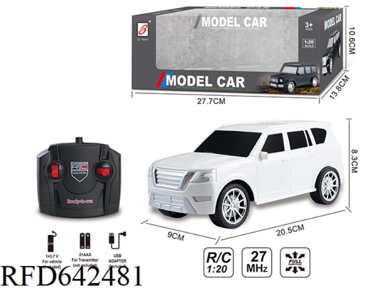 FOUR WAY SIMULATION REMOTE CONTROL CAR 1:20(NISSAN) WINDOW BOX