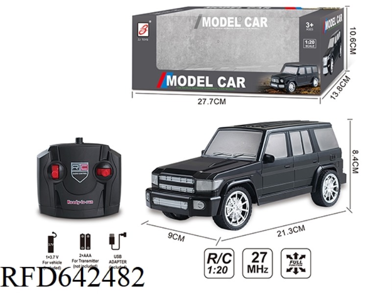 FOUR-WAY SIMULATION REMOTE CONTROL CAR 1:20 (TOYOTA LC76) WINDOW BOX