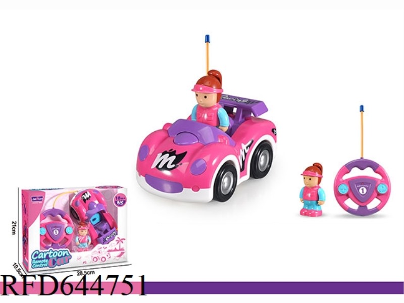 REMOTE CONTROL TWO-CHANNEL CARTOON SCHOOL BUS