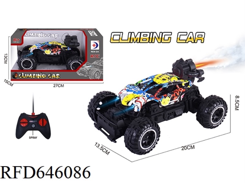 REMOTE CONTROL SPRAY SMALL CLIMBING CAR (DUCK PAINTING) (EXCLUDING ELECTRICITY)