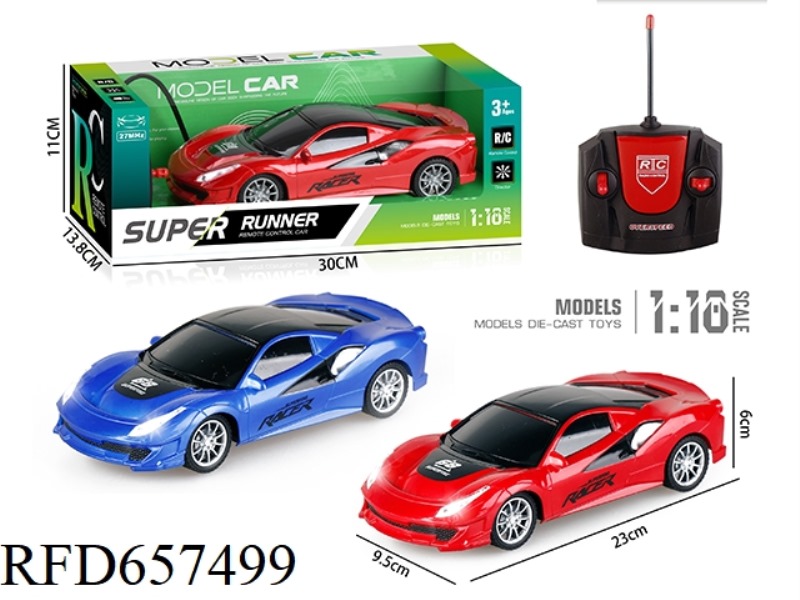 FOUR-WAY REMOTE CONTROL CAR WITH HEADLIGHTS