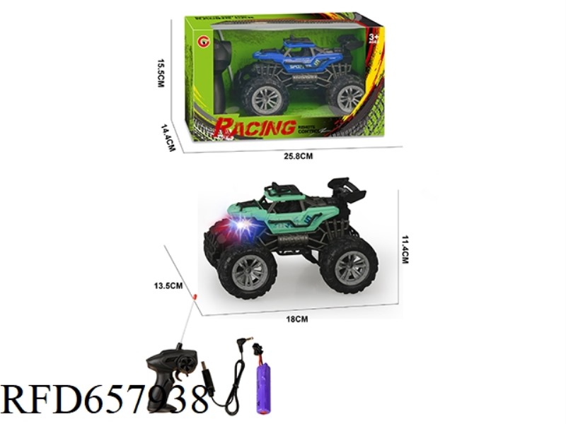 1:22 FOUR-WAY LIGHT SKELETON REMOTE CONTROL CAR (INCLUDING ELECTRICITY)