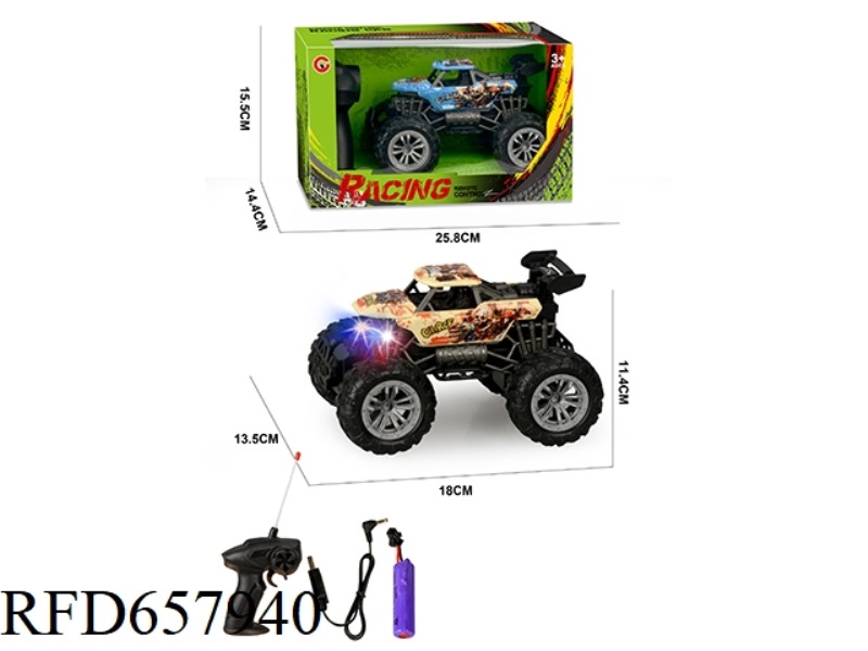1:22 FOUR-WAY LIGHT SKELETON REMOTE CONTROL CAR (INCLUDING ELECTRICITY)