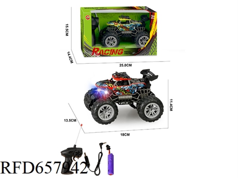 1:22 FOUR-WAY LIGHT SKELETON REMOTE CONTROL CAR (INCLUDING ELECTRICITY)