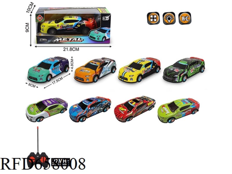 1:2427MHZ ALLOY IRON 4-WAY REMOTE CONTROL RACING CAR