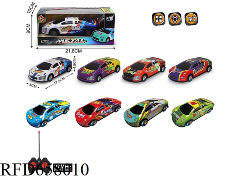 1:2427MHZ ALLOY IRON 4-WAY REMOTE CONTROL RACING CAR