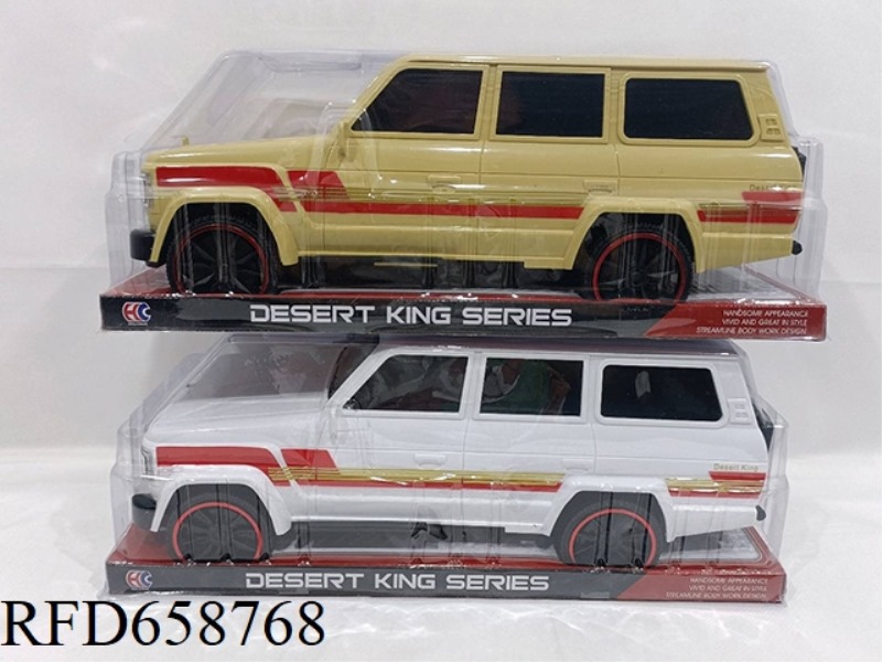 1:12 MIDDLE EAST CLASSIC TOYOTA LANDCOOL LUZE INERTIAL SLIDING FIRE SIMULATION POLICE CAR BLACK WIND