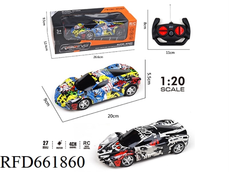 COLOR FOUR-WAY REMOTE CONTROL CAR