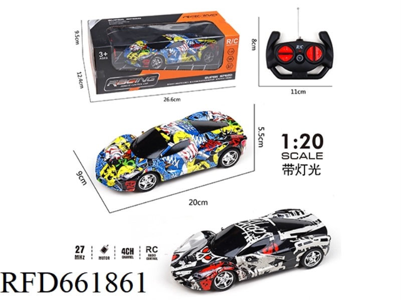 MAGIC FOUR-WAY REMOTE CONTROL CAR WITH LIGHTS