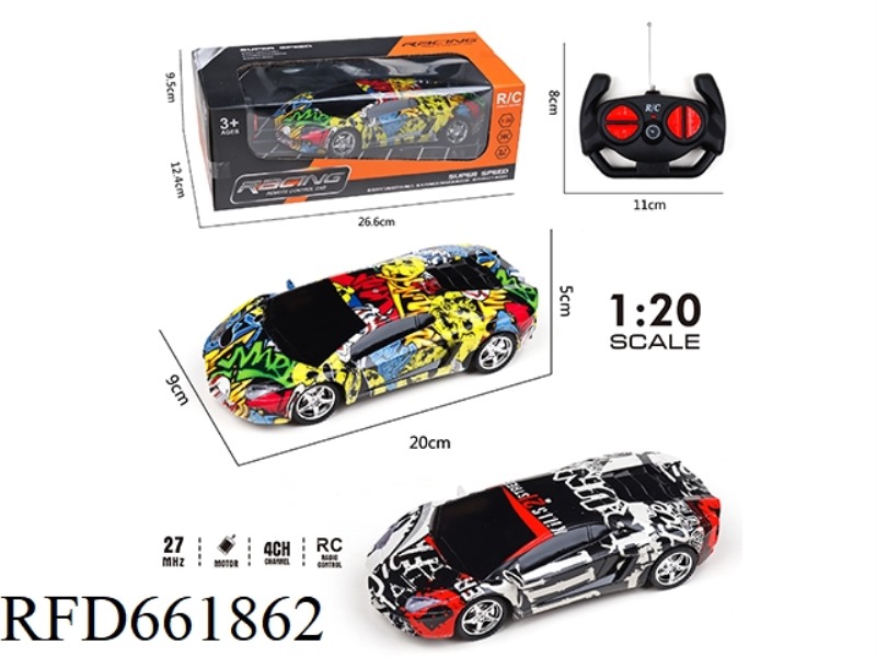 COLOR FOUR-WAY REMOTE CONTROL CAR