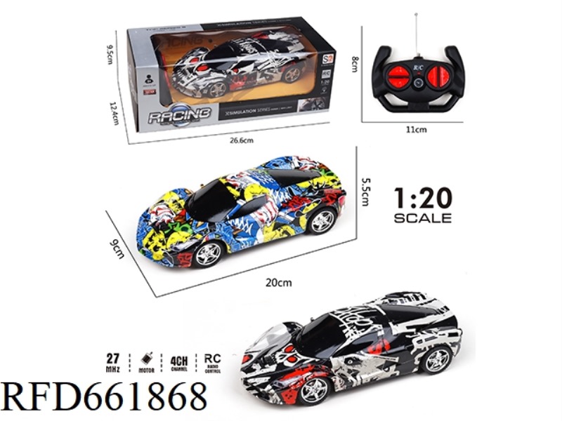 COLOR FOUR-WAY REMOTE CONTROL CAR