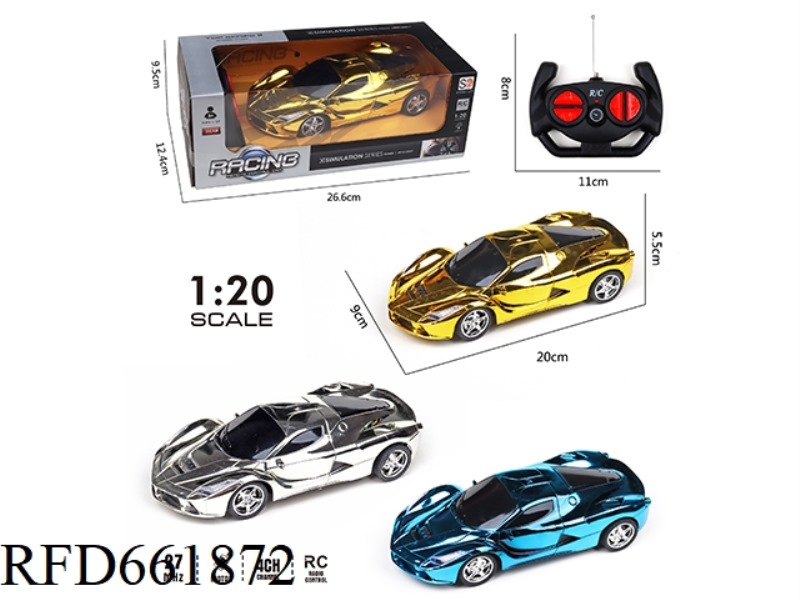 COLOR-PLATED FOUR-WAY REMOTE CONTROL CAR