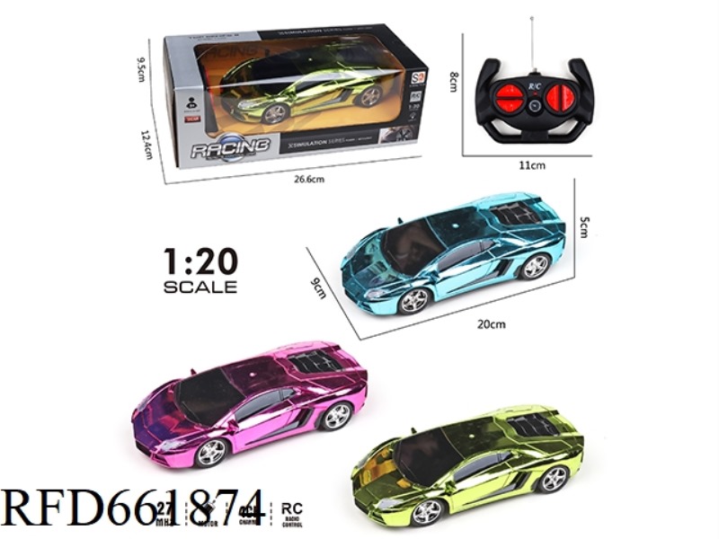 COLOR-PLATED FOUR-WAY REMOTE CONTROL CAR
