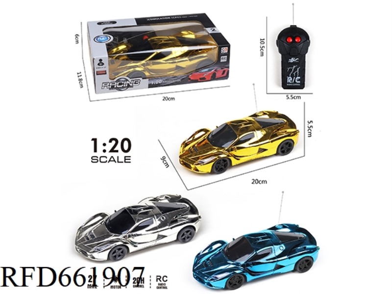 COLOR PLATED TWO-WAY REMOTE CONTROL CAR