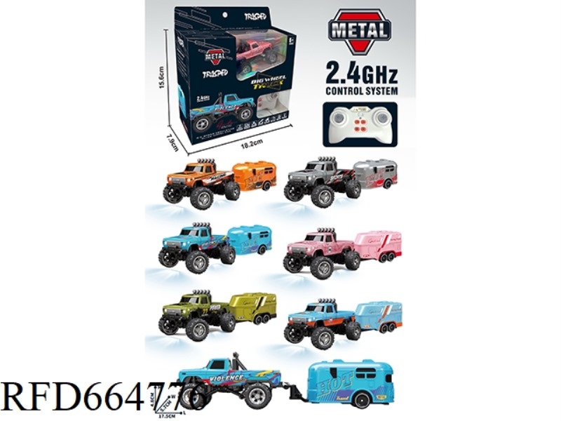 BIGFOOT REMOTE CONTROL CAR
(LARGE REMOTE CONTROL + TRAILER)