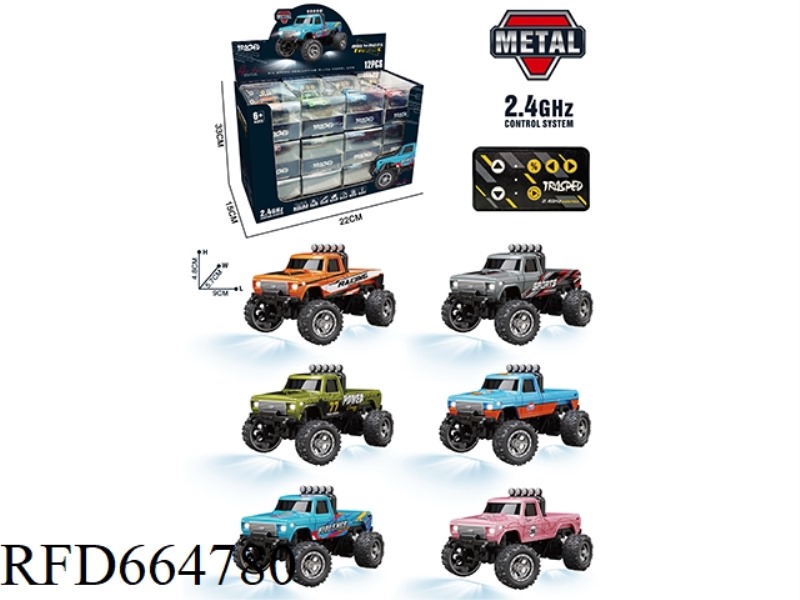 ENGLISH BIGFOOT MONSTER MIXED 12PCS/PDQ