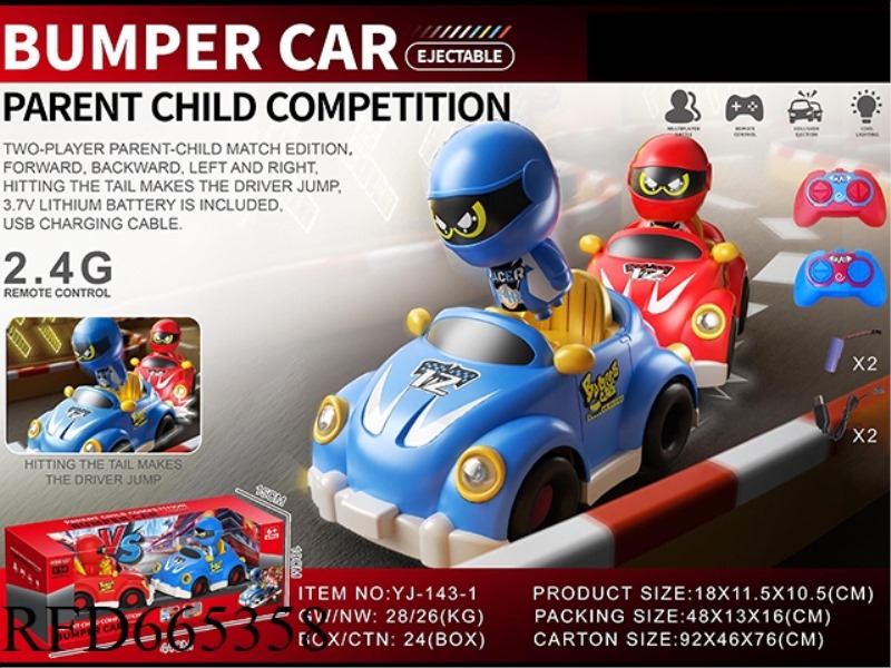 1;18 2.4G REMOTE-CONTROLLED BUMPER CAR