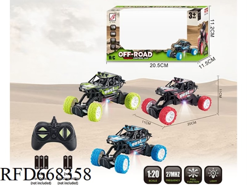 1:20 FOUR-WAY CLIMBING REMOTE CONTROL VEHICLE (WITH LIGHTS) FREQUENCY: 27MHZ