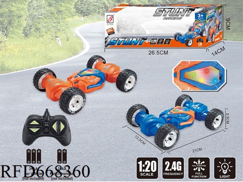 1:20 FOUR-WAY LIGHT DOUBLE-SIDED VEHICLE (WITH LIGHT) FREQUENCY: 2.4G