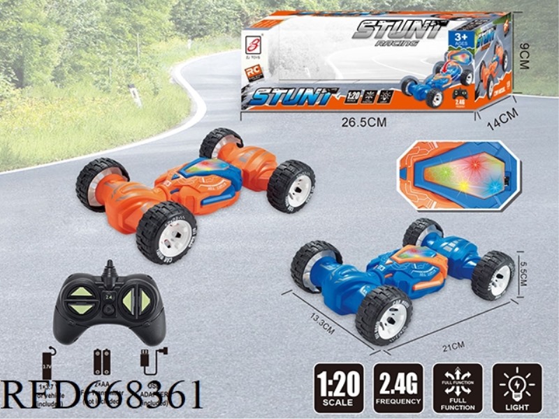 1:20 FOUR-WAY LIGHT DOUBLE-SIDED VEHICLE (WITH LIGHTS) POWER SUPPLY FREQUENCY: 2.4G